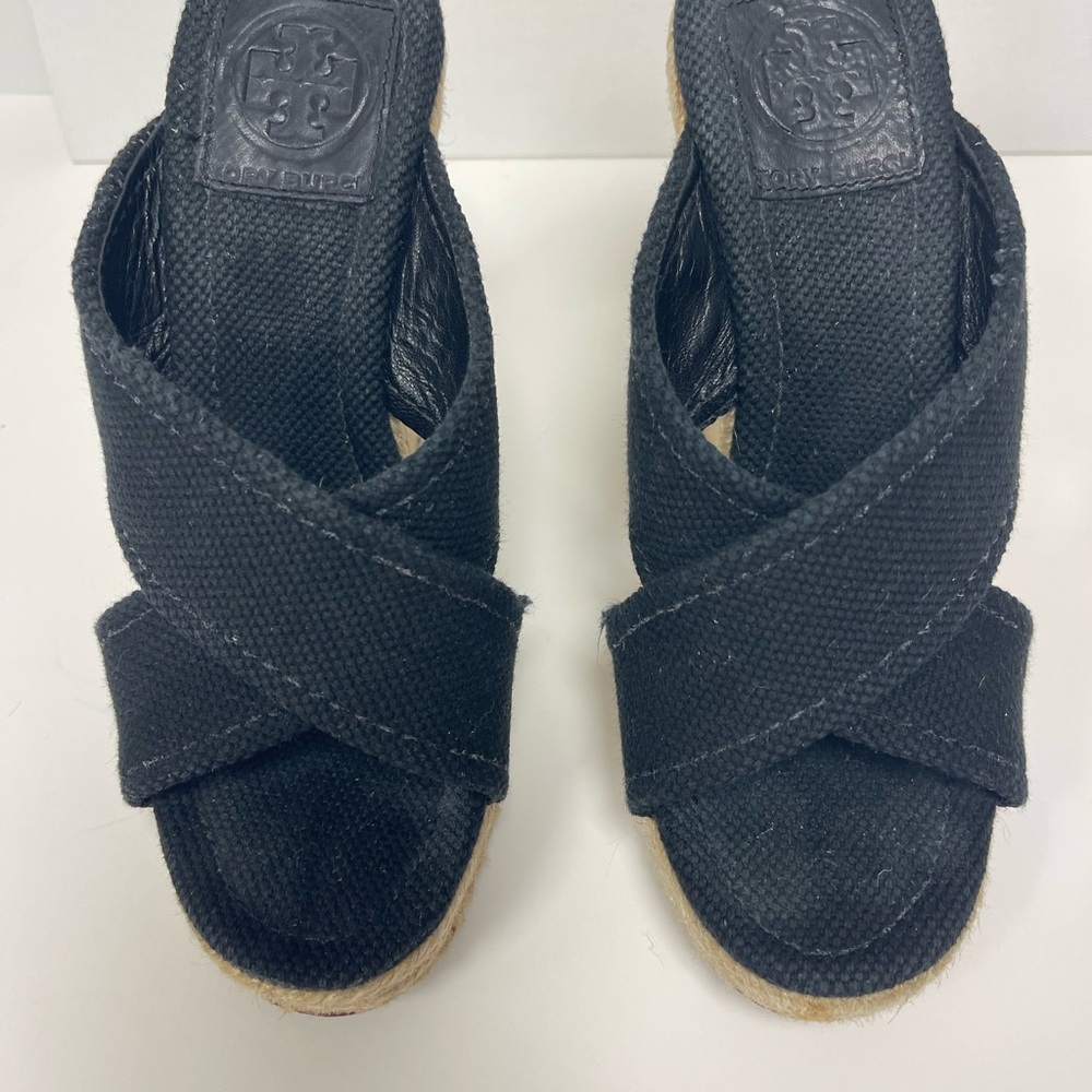 Women's Black Wedge Sandals